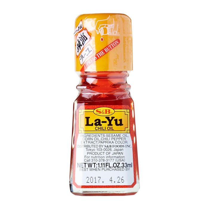 Layu Oil ラー油 S&B La Yu (Chili Oil) 33ml — Honeydaes - Japan Foods Grocery Online
