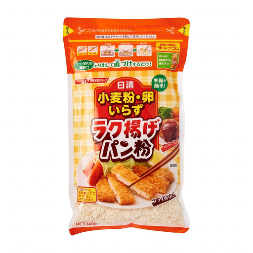 日清 ラク揚げパン粉 Nisshin Foods Rakuage Panko Bread Crumbs (With Zip Lock) 140g japanmart.sg 