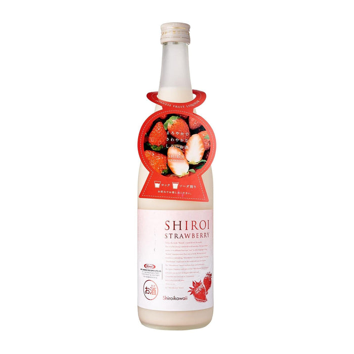 ≪リキュール≫ かわいい 白いイチゴ Kirei Kawaii Shiroi Strawberry 720ml Japan Fruit Milk Liqour 6% Honeydaes - Japan Foods Grocery Online 
