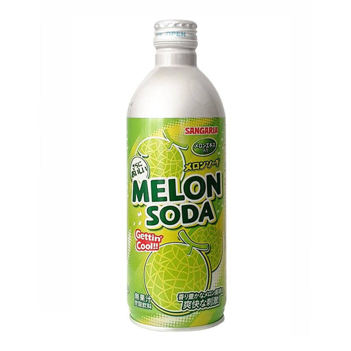 サンガリア メロンソーダ ボトル缶 Sangaria Melon Soda Beverage 500ml Honeydaes - Japan Foods Grocery Online 