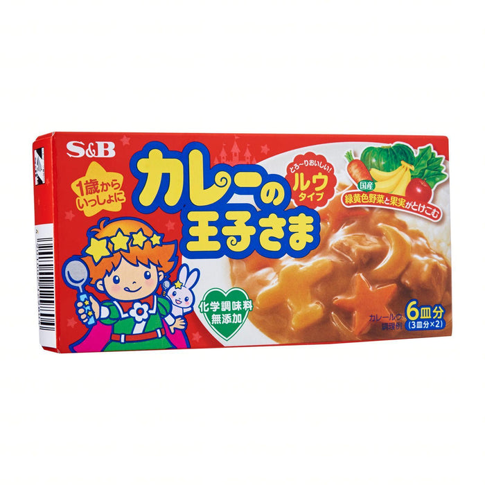 S&B Curry no Ohji-sama - Curry Sauce Mix 80g Honeydaes - Japan Foods Grocery Online 