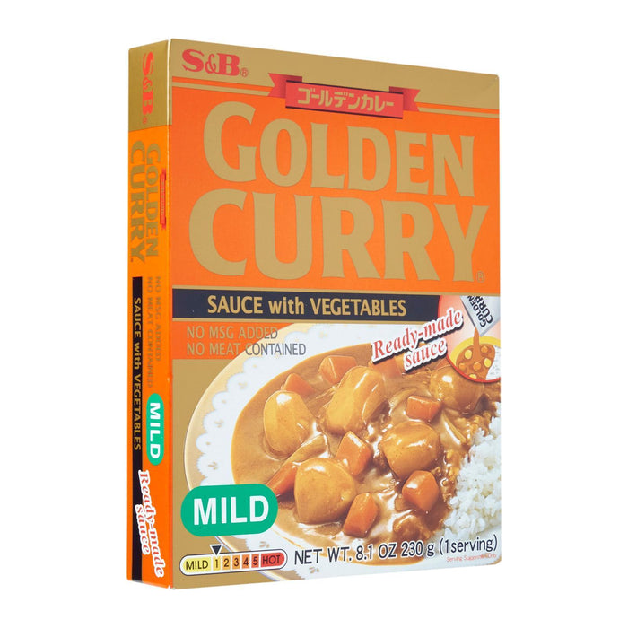 S&B Golden Curry With Vegetables Mild/ Amakuchi 230g Honeydaes - Japan Foods Grocery Online 