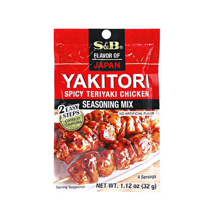 S&B YAKITORI Spicy Teriyaki Chicken Seasoning Mix 32g Pack Honeydaes - Japan Foods Grocery Online 