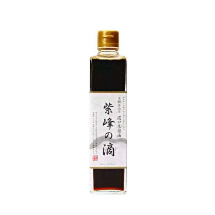 Shibanuma Shiho No Shizuku Japanese Artisanal Soy Sauce 300ml Glass Bottle Honeydaes - Japan Foods Grocery Online 
