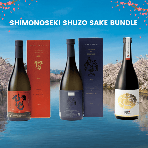 Shimonoseki Shuzo Japanese Sake ( 3 Types Japanese Sake ) 3Bottles x 720ml Honeydaes - Japan Foods Grocery Online 