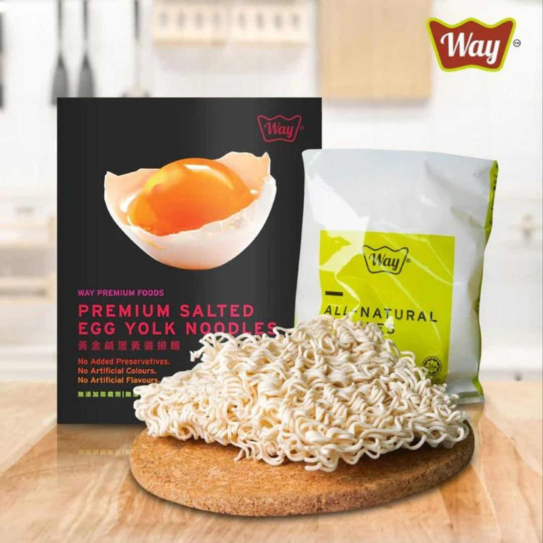 ソルテッドエッグ麺 Way Premium Foods Premium Salted Egg Yolk Noodles (MSGFree