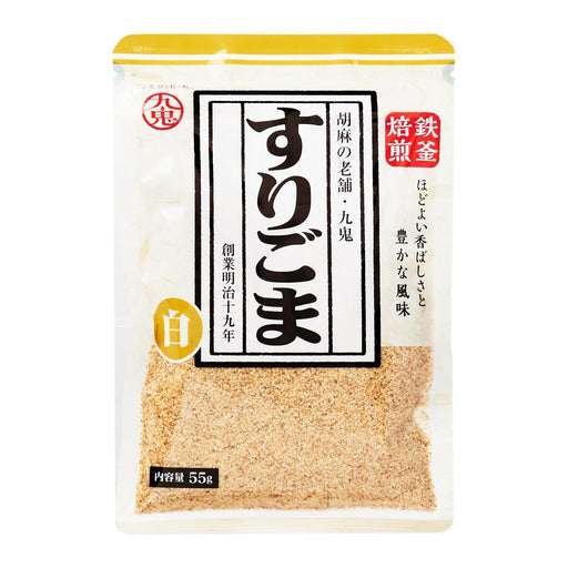 すりごま 白 Kuki Suri Goma Shiro - White Japanese Roasted Grinded Sesame Seeds 55g Honeydaes - Japan Foods Grocery Online 