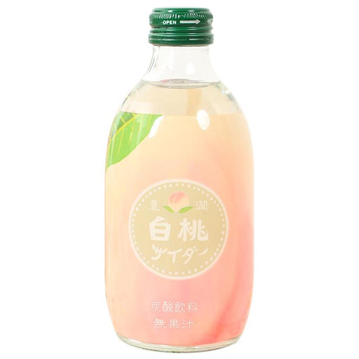 Tomomasu HAKUTOH White Peach Japanese Cider Soda 300ml Beverage Honeydaes - Japan Foods Grocery Online 
