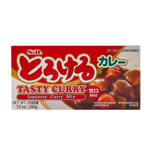 とろける カレー甘口 S&B Torokeru Amakuchi Curry Sauce Mix - Mild 200g japanmart.sg 