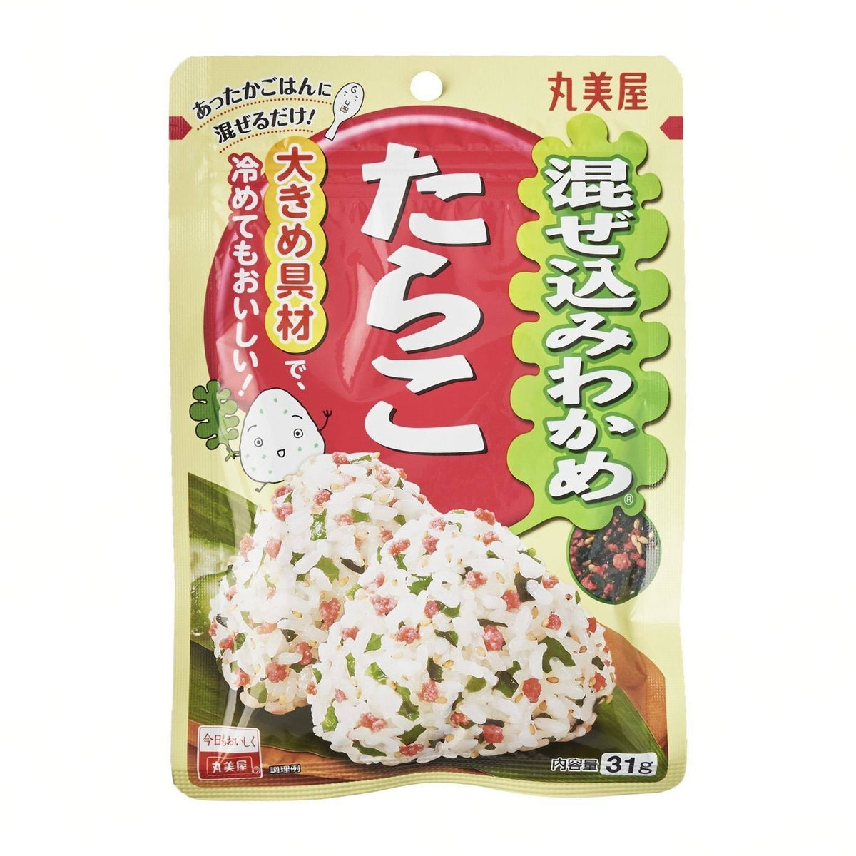 丸美屋 混ぜ込みわかめ<たらこ>Marumiya Tarako Cod Roe Furikake Japan Rice Topping 31 ...