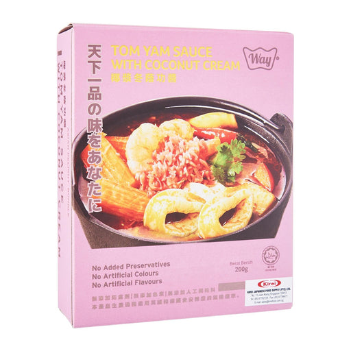 Way Premium Foods Asian Sauce and Soup Selections TOM YAM SAUCE WITH COCONUT CREAM (MSG-Free) 200G japanmart.sg 