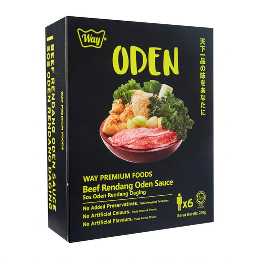 Way Premium Foods Oden Beef Rendang With Coconut Cream Hot Pot Soup Base (MSG-Free Soup Base) 200g japanmart.sg 