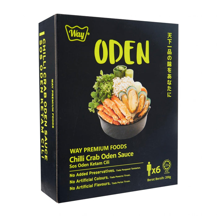 Way Premium Foods Oden Chilli Crab Speciality Hot Pot Soup Base (MSG-Free Soup Base) 200g japanmart.sg 