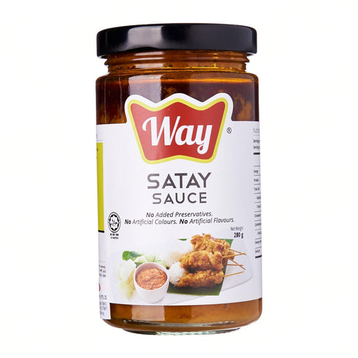 Way Premium Foods Satay Sauce No-MSG (Glass Bottle) 200G japanmart.sg 