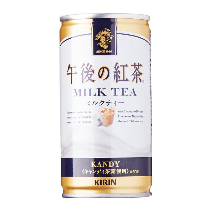 午後の紅茶 ミルクティーKirin Brand Canned Teas Afternoon Milk Tea Can Beverage 185ml japanmart.sg 