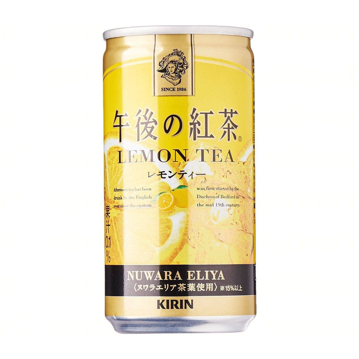 Kirin Brand Canned Teas Afternoon Lemon Tea Can Beverage 185ml japanmart.sg 