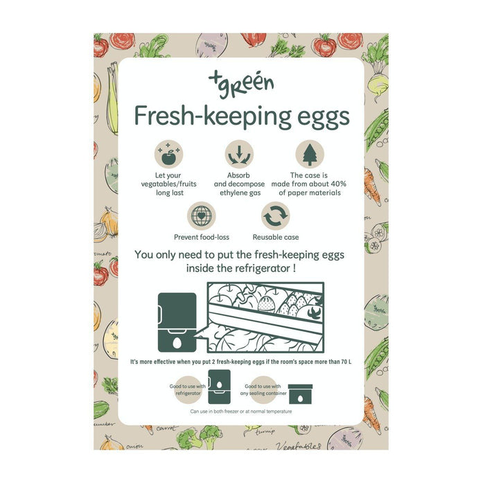 鮮度保持エッグ1個入 ANDO GREEN - Sendo Hoji "Freshness Keep!" Fridge Egg Piece (Pack x 1 PC) - Green Honeydaes - Japan Foods Grocery Online 