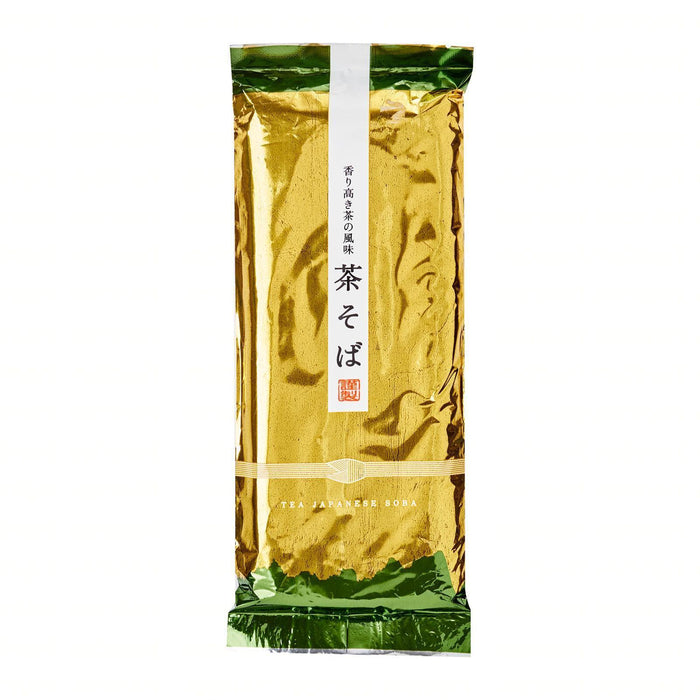 香り高き茶の風味 福永茶そば Fukunaga Matcha Green Tea Cha Soba Noodles 240g japanmart.sg 