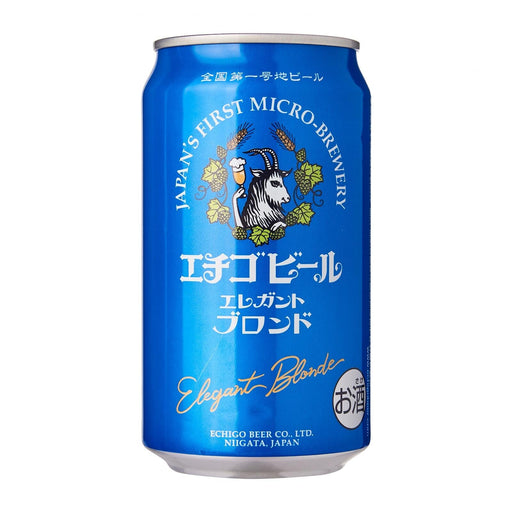 新潟地酒地ビール エチゴビール エレガントブロンド Niigata Japan Echigo Craft Beer Elegant Blonde 5.5% Can japanmart.sg 