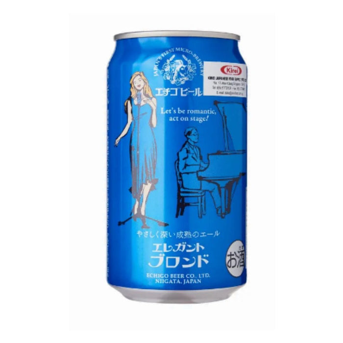 新潟地酒地ビール エチゴビール エレガントブロンド Niigata Japan Echigo Craft Beer Elegant Blonde 5.5% Can japanmart.sg 