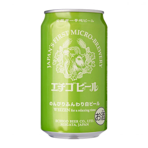 新潟 地酒 地ビール エチゴビール のんびりふんわり白ビール Niigata Japan Echigo Craft Beer Nonbiri Funwari Shiro Beer 5% Can japanmart.sg 