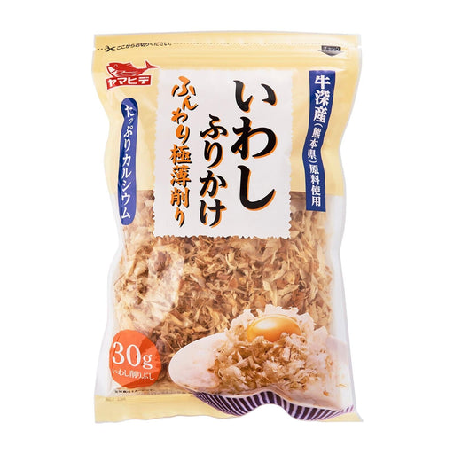 ヤマヒデいわしふりかけふんわり極薄削り Yamahide Iwashi Furikake Sardine (Sprinkle Fluffy Ultra-thin Shavings) 30g Re-sealable Packing Bag Honeydaes - Japan Foods Grocery Online 