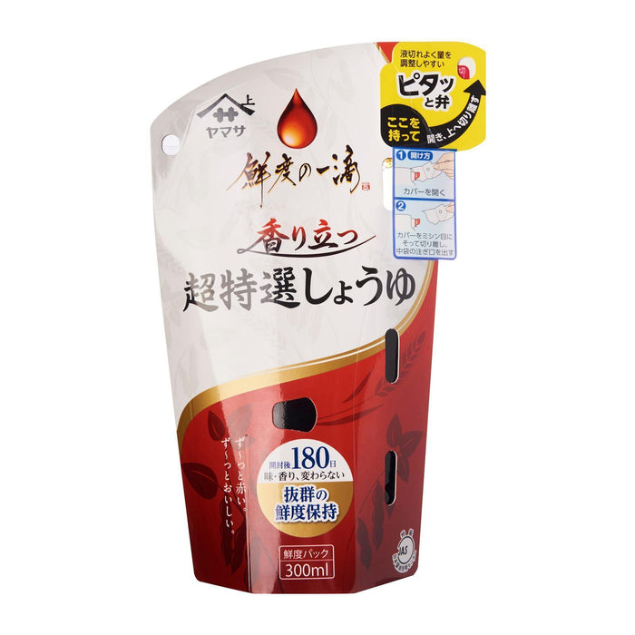 Yamasa Sendo No Itteki - Kaori Tatsu Tokusen Gennen Less Salt Shoyu 300G Honeydaes - Japan Foods Grocery Online 