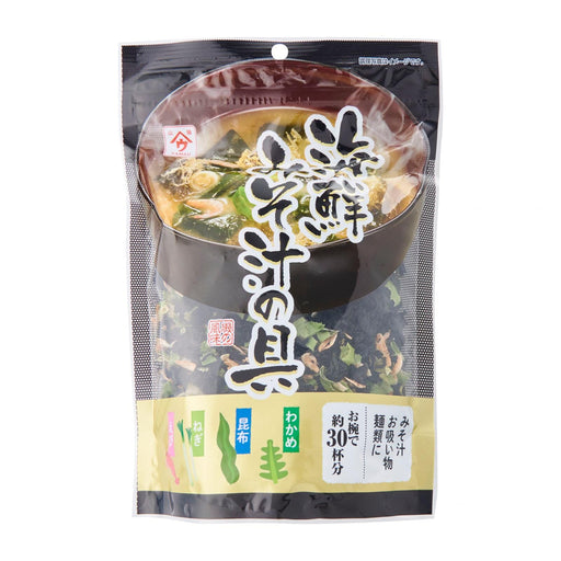 Yamau Kaisen Miso Shiru no Gu Japanese Seafood Miso Soup Ingredients Mix 60g Resealable Standing Pack japanmart.sg 