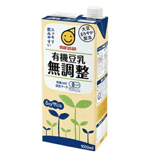 有機無調整豆乳 Marusan Pure Organic Pure Unsweetened Soyabean Milk 1000ml japanmart.sg 